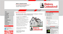 Desktop Screenshot of elektro-liebeskind.de