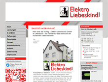 Tablet Screenshot of elektro-liebeskind.de